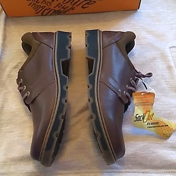 NIB Dr. MARTENS brown Lucas Cambridge Sock Out shoe size 7 L or 6 men - Picture 6 of 12
